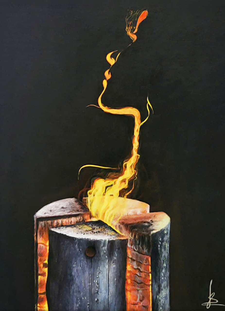 Tp: Lửa Tình Si&nbsp;( Acrylic trên toan)